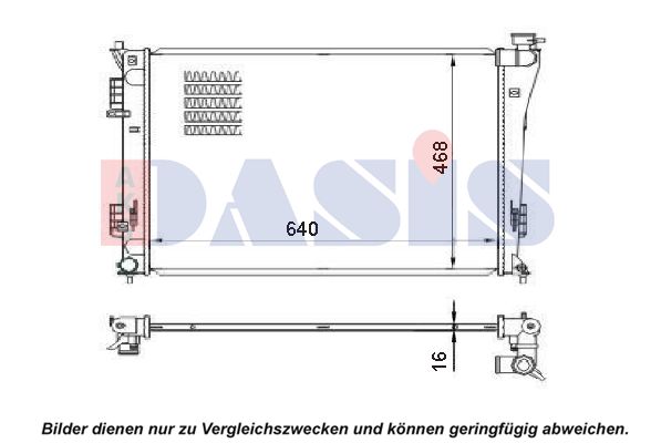 AKS DASIS Radiaator,mootorijahutus 560074N